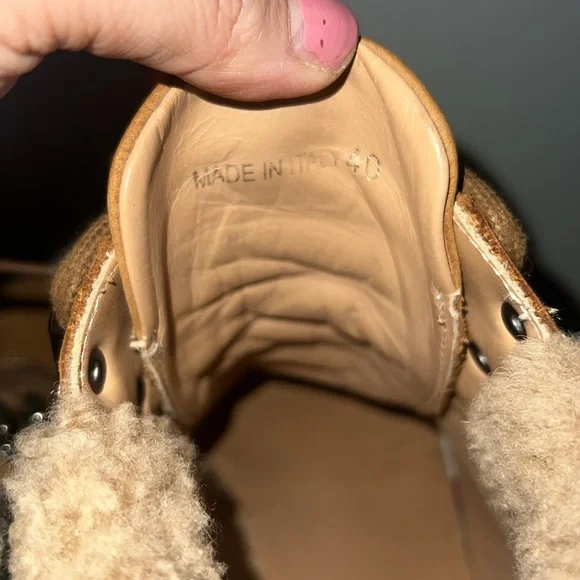 M Gemi Alpi Leather Booties Tan Women’s Size 40 - Picture 8 of 8